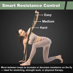 Stretch Straps for Exercise | Yoga & Pilates Stretching Bands w/ 7 Loops | Re…