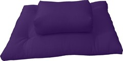 Zafu Zabuton Meditation Yoga Cotton Cushion, Sitting Kneeling Mats Purple