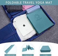Compact & Tear-Resistant Yoga Mat – Ideal for Travel, Gym and Outdoor Use