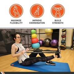 Static Stretch Strap, 6 ft. Long – Durable Woven Tool for Home Fitness & Gym …