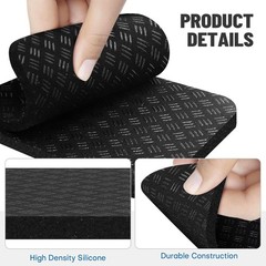 Treadmill Mat Pads 4PCS- Double-Sided Non-Slip – Anti Vibration Mat for