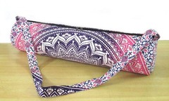 White Mandala Yoga Mat Carrier Bag Hippie Mandala Cotton Bag With Shoulder Strap