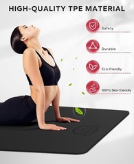 Extra Large Yoga Mat 72″x48″/78″x54″ 1/4″ & 1/3″ Thick Non-Slip Durable