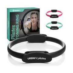 URBNFit Pilates Ring – 12″ Magic Circle w/Dual Grip, Foam Pads for Inner Thig…