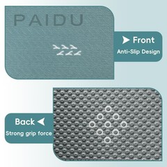 PAIDU Foldable Yoga Mat, 70″x24″x0.31″ TPE Non-Slip Mat with Bag | Double‑