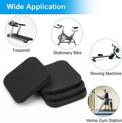 4Pcs Treadmill Mats, High Density Equipment Pads Noise Reduction for Floor