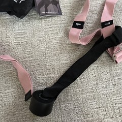 After 20 Yoga Hammock Swing Sling Trapeze Pink w Instructions Carry Bag