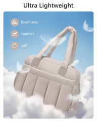oscaurt Gym Bag for Women Lightweight Duffle Bag for Travel with Toiletry Pou…