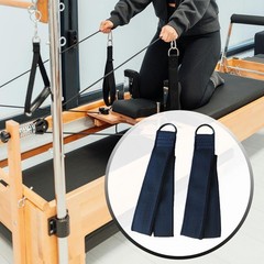 2x Pilates Double Loop Straps Yoga Nonslip for Workout Adults COre Training