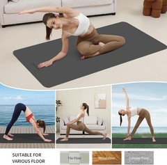 Extra Wide & Thick 8mm Yoga Mat, 72″x31.5″ Large Non Slip Exercise Mat, Premium