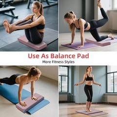 1/2 Inch 70″x24″ Foldable TPE Yoga Mat, Thick Non Slip Pilates Mat