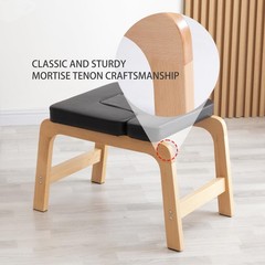 Beech Wood Headstand Yoga Chair for Inversions and Relaxation,Correct Posture…