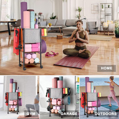 Yoga Mat Storage Rack Home Gym Equipment Workout Equipment Organizer