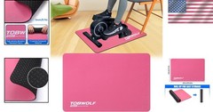 23.6″ Non-Slip Workout Mat – Ultra-Stable Floor Protector for Exercise Equipment