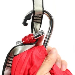 Silver Portable Aerial Stand Rig Frame Yoga Swing Bar w/20Ft Red Yoga Swing