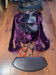 Velvet luxury custom made Yoga Swing Set with seat n Sacramento bag