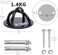 POWER GUIDANCE Wall & Ceiling Mount Bracket for Suspension Straps, Gym Rings