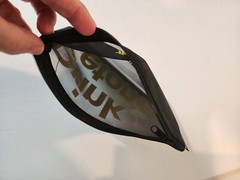 Pruvit Convenient Carry Zipper Pouch Clutch Bag Black With Yellow Wording