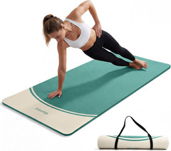 Extra Thick Yoga Mat -2/5 Inch (10MM), 72.8X31.5″ Extra Long-Wide, Professional