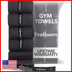 Trailoom Microfiber Workout Towels – Quick Dry Highly Absorbing Odor-Free For