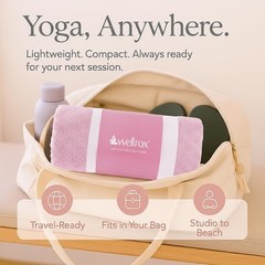 Microfiber Yoga Mat Towel with Grip – Ultra Absorbent, Super Soft, and Quick Dry