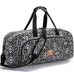 Yoga Mat Bag for Men, Large Canvas Yoga Bag for 1/4″ 1/3″ 2/5″ 1/2″ Extra Thi…