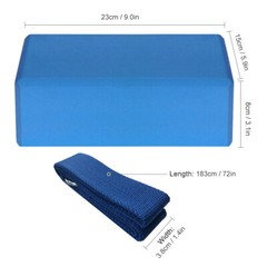 2pcs EVA Yoga Blocks 1pcs Cotton Yoga Stability Blocks Yoga Set K2P1