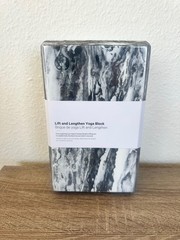 Brand New Lululemon Lift and Lengthen Yoga Block – Black White Marble