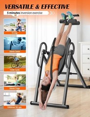 YOLEO Gravity Heavy Duty Inversion Table with Headrest & Adjustable Protectiv…