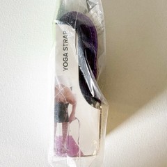Gaiam 8ft Foot Cotton Yoga Strap Purple Brand New Gym Workout Stretch