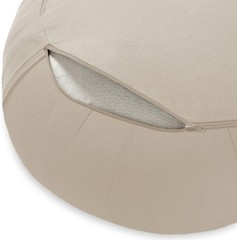 Zafu Meditation Cushion 15″ Round Buckwheat Yoga Pillow with Organic Cotton