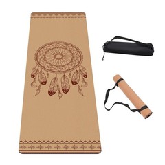 Premium Cork Yoga Mat Non Slip Thick Cork Exercise & Fitness Mat for Yoga, Pi…