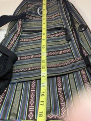 Urorae Yoga Mat Sling Backpack Bag Striped Multi-Color Crossbody Travel Pack