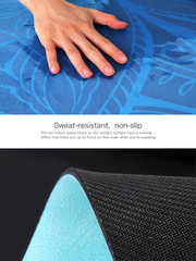 Pilates Mat round Oversize Yoga Mat Suede Rubber Non-Slip Dia 140Cm Exercise Mat