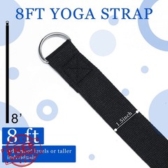 6 Pcs Yoga Strap 8 Ft Stretching Bands D Ring Buckle