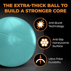 Silla de yoga con pelota de ejercicios para oficina con base antiestallidos NEW
