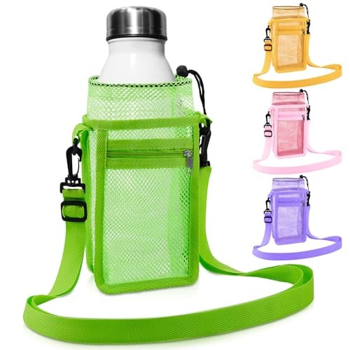 Water Bottle Holder for 1-30oz Drawstring Water Bottle Carrier with 4 4 Colors