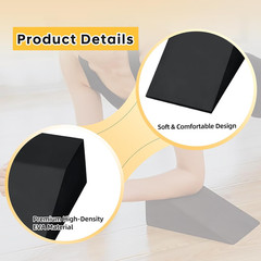 Squat Wedge Block Yoga Wedge Blocks 2 Pack, Yoga Foam Wedges Exercise Foot Wedge