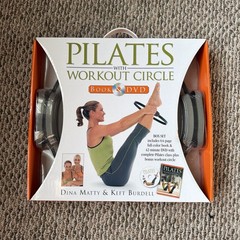 Pilates With Workout Circle 64 PgBook & 42 Minute DVD with exercise hoop New NIB