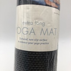 Yoga Mat Extra Long Black 72”x 24” x 1/8” Cushion Comfort FACTORY SEALED NEW