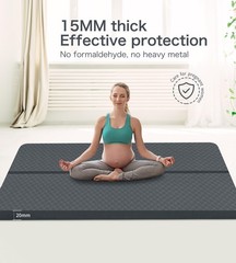 Large Exercise Mat – 15mm/20mm/30mm Thick Yoga Mat | Workout Mat for Fitness,…