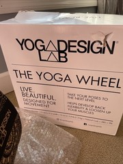Yoga Wheel Cork Mandala Black| Eco Printed Extra Strength Padded Dharma. 