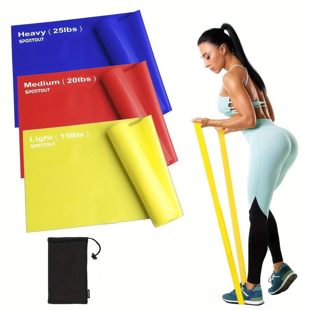 Fitness yoga elastic belt three colors, with portable drawstring storage AA