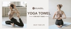 2 Pack Hot Yoga Towel Non Slip Yoga Mat Towel Non-Slip Sweat Absorbent