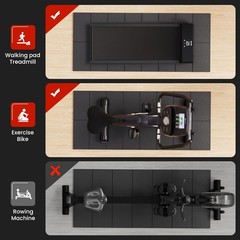 Walking Pad Treadmill Mat for Carpet Floors,55×24 Hardwood Floor Protection,