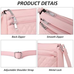 Purses for Women Crossbody Bags for Women Medium Crossbody Purses Light Pink