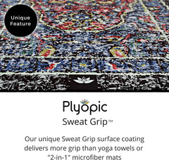 . All in One Yoga Mat | Luxury Sweat-Grip Mat/Towel Combo | Ideal for Yoga, Hot