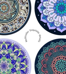 nuveti Large Meditation Mat Non Slip Round Yoga Mat Natural Rubber with Suede…