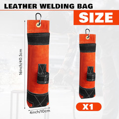 1 Pcs Welding Rod Holder, Large Flame-Resistant Electrode Bag 16 Inch, Thicke…