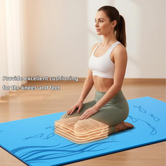 Extra Wide Thick Yoga Mat for Women and Men 76″X 40″X 10Mm TPE Exercise Mat, Lar